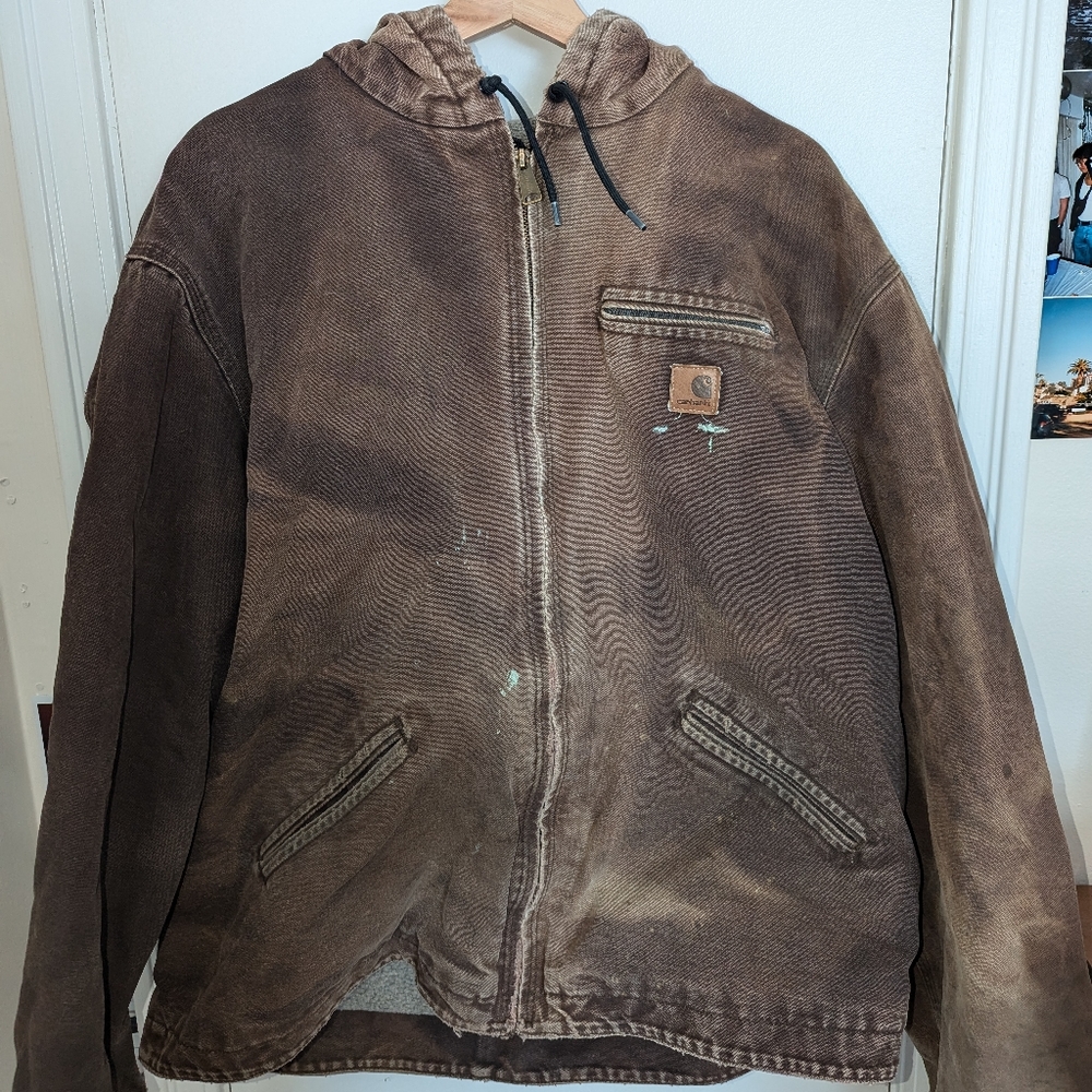 Carhartt Brown Hooded Jacket